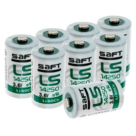 Synergy Digital Dog Collar Batteries, Compatible with Dogwatch R-1200 Dog Collar, (Li-SOCl2, 3.6V, 1200 mAh) Ultra High Capacity, Combo-Pack Includes: 8 x LS14250 Batteries