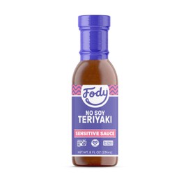 Fody Foods No Soy Teriyaki Sauce & Marinade, 8.5 Oz, Garlic and Onion Free, Low FODMAP Certified, Gut & IBS Friendly, Vegan, Non-GMO, Gluten Free, Keto Friendly