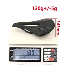QIKU Super Lightweight Carbon Fibre Saddle 3K Cushion Black (240-143)