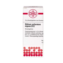 DHU Stibium Sulfuratum Nigrum D12 Scattering Balls 10 g Globules