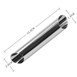 WISTOM 12pcs Cream Horn Mold Stainless Steel Cylindrical Corne Mold DIY Empty Baking Supplies Stainless Steel Primary Color Delivery 3-5 Working Days