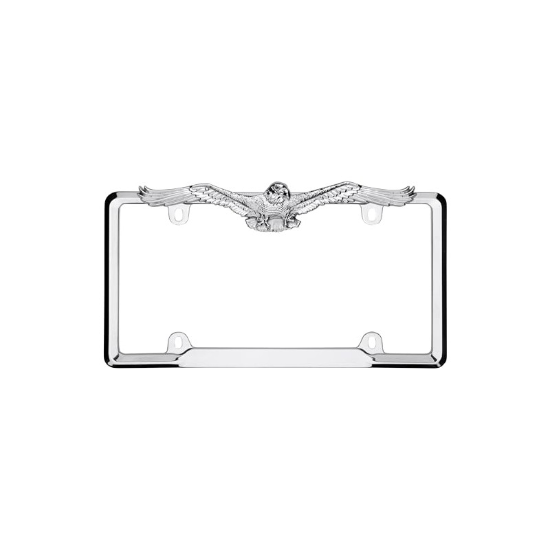Cruiser Accessories 22330 Eagle License Plate Frame, Chrome,1 Frame