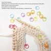 50PCS Metal Stitch Markers Spiral Markers Multifunctional Crochet Locking Hooks