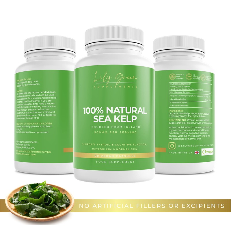 Lily Green | Natural Organic Sea Kelp 500mg per Serving