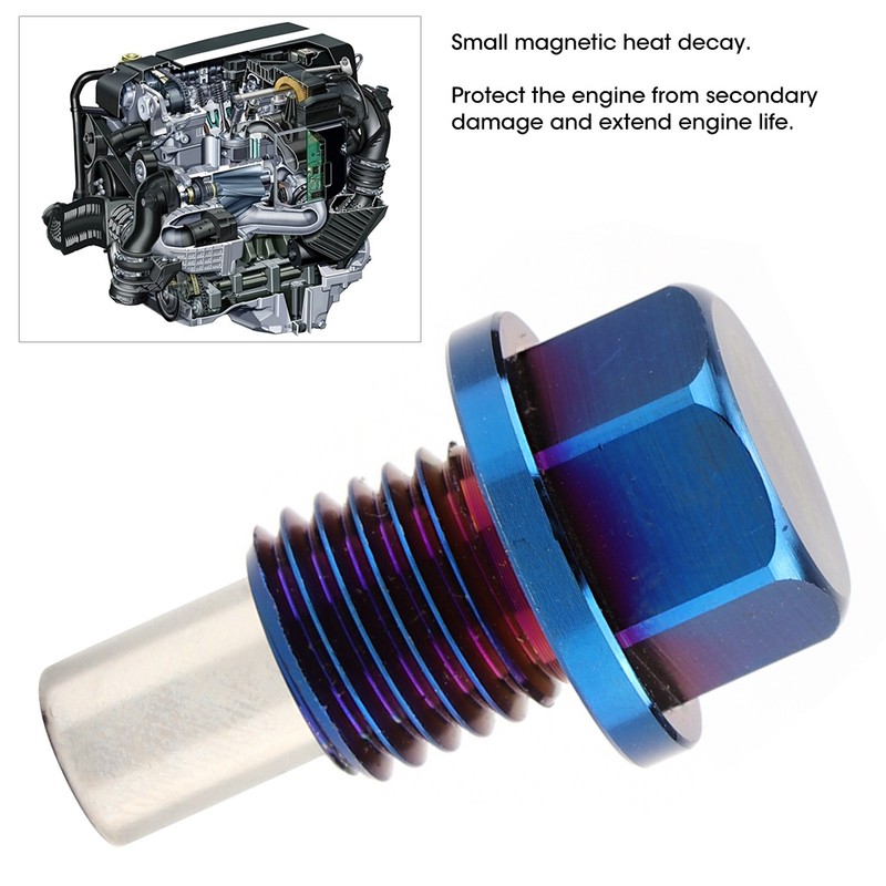 Titanium Alloy Strong Magnetic Oil Pan Universal Plug Suction Iron