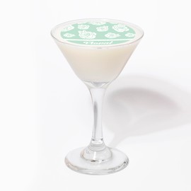 Mojo Spa Floral Soy Massage Candle Glass Martini | Floral, Tuberose Scent | Melts into a Luxurious Body Cream| 7.2 oz