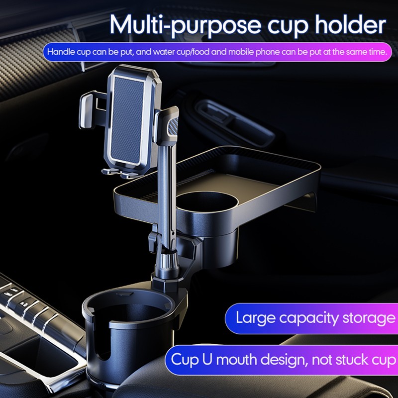 Car Cup Holder Multifunctional Cup Holder Expander with 360° Rotation