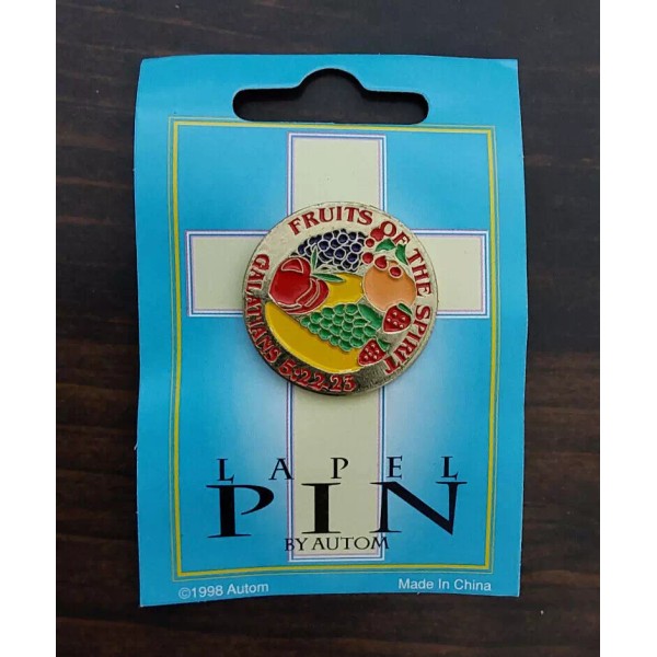 Autom Fruits of the Holy Spirit Gold Plate Lapel Pin