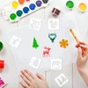 100 Pieces Winter Forest Stencil Template for Painting Reusable Drawing