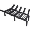 17 Inch Fireplace Grate with Ember Retainer,Cast Iron Fireplace Log