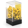 Chessex CHX25402 Dice - Opaque: 7Pc Yellow/Black