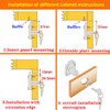 Cabinet Doors Drawer Heavy Safety Closet Lock with Keys Deadbolt