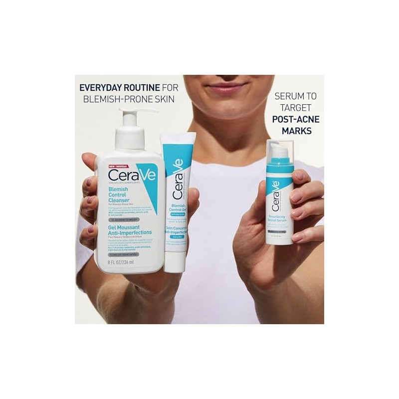 CeraVe Resurfacing Retinol Face Serum for Blemish-Prone Skin, 30ml