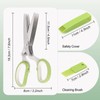 Herb scissors, Multipurpose Cutting Shears with 5 Blade Kitchen Salad