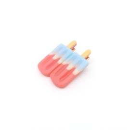 Hair Clips 2PCS Small Ice-lolly Shape Hair Barrettes Mini Ice Cream Hair Pins Hair Accessories Watermelon Red