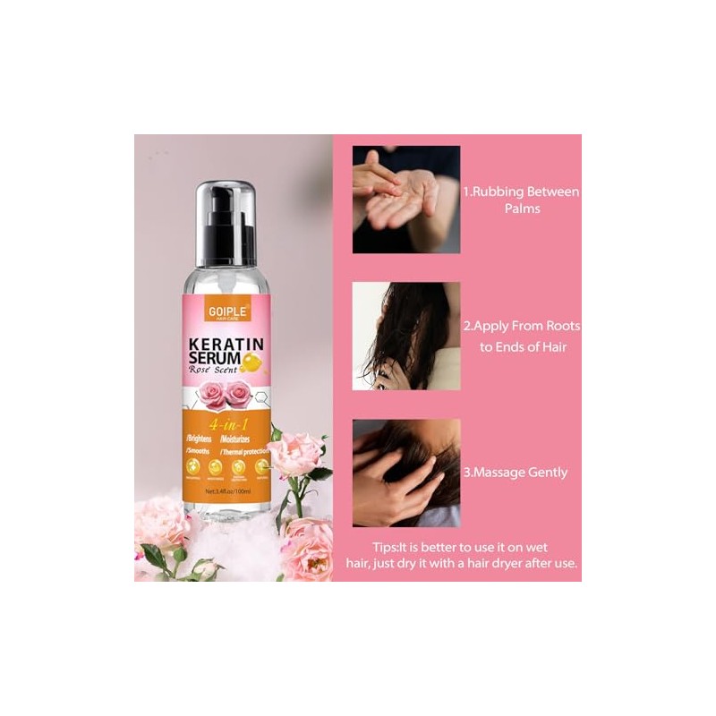 WOZUTUNT Serum Para El Cabello Con Proteína De Queratina Aceite