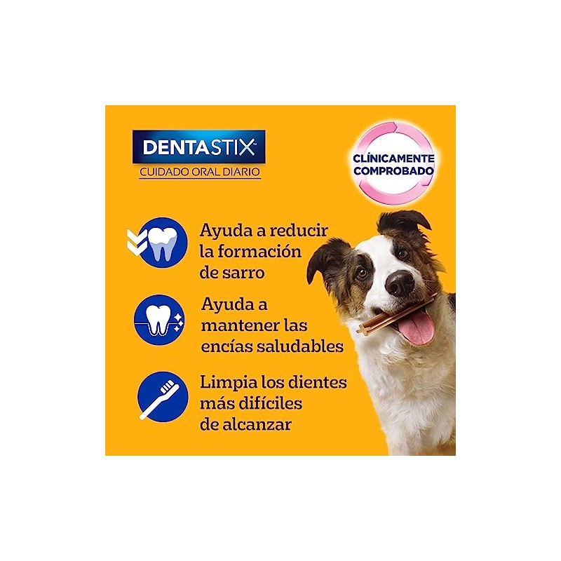 Pedigree - DENTASTIX, Snack para Perros Adultos, 7 Piezas, Cuidado