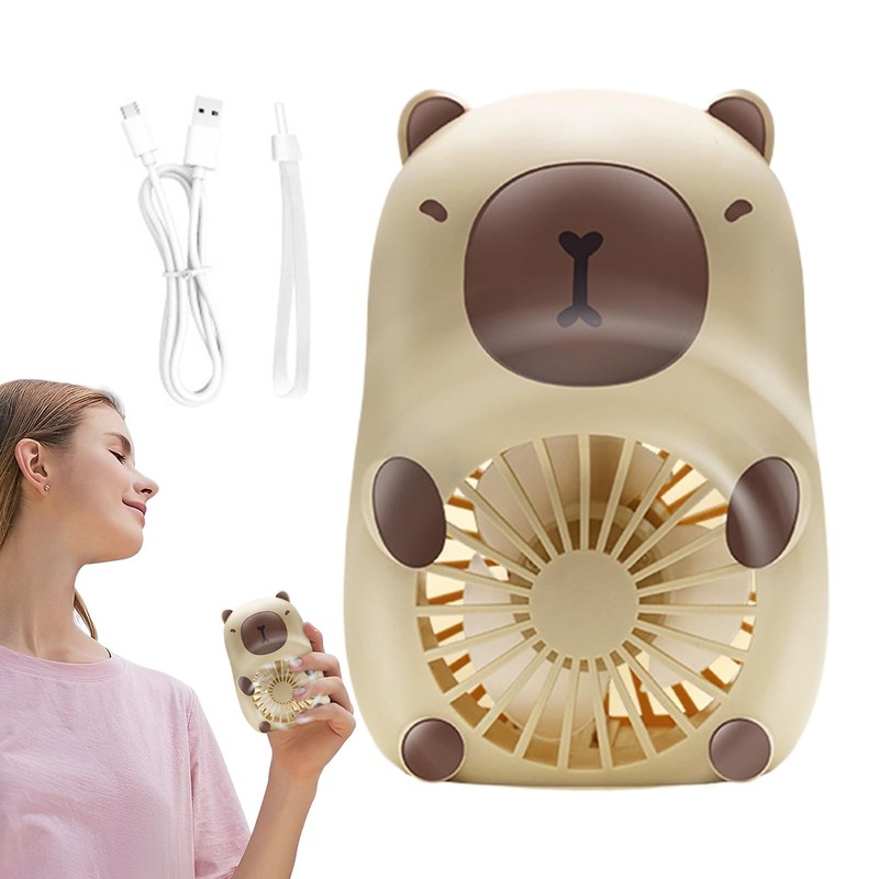 Cute Handheld Fan - Handheld Electric Capybara Fan | 3-Speed