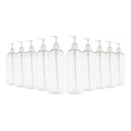 Botella De 1 Litro Paquete Con 10 Pz Cn Dispensador Calidad