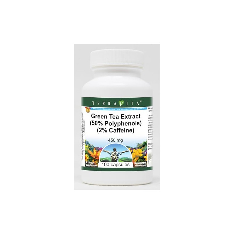 Green Tea Extract (50% Polyphenols) (2% Caffeine) - 450 mg