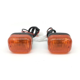 SPNUVR 2Pcs Motorcycle Front turn signals Winker Indicators light Fit for Yamaha BWS 50 100 125 ZUMA/50F/50 FX ZUMA 125 (Amber)