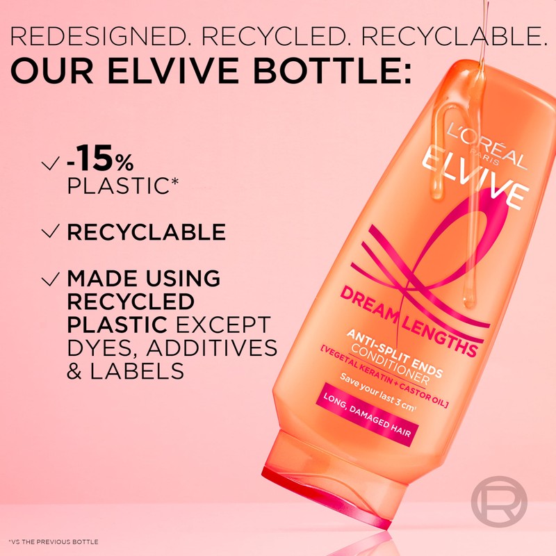 L'Oréal Paris Elvive Dream Lengths Anti-Split Ends Conditioner, with Vegetal