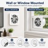 8 Inch Exhaust Fan, 110V 40W Wall Mounted Ventilation Fan