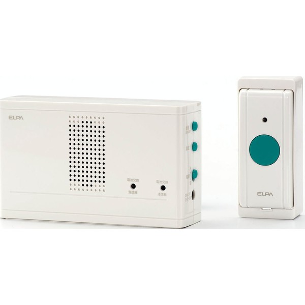 ELPA ワイヤレスチャイム 押ボタン送信器セット EWS-1001