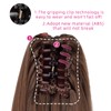 Brown Clip Ponytail,SYXLCYGG Straight Clip Claw Ponytails 18" 4.3 OZ
