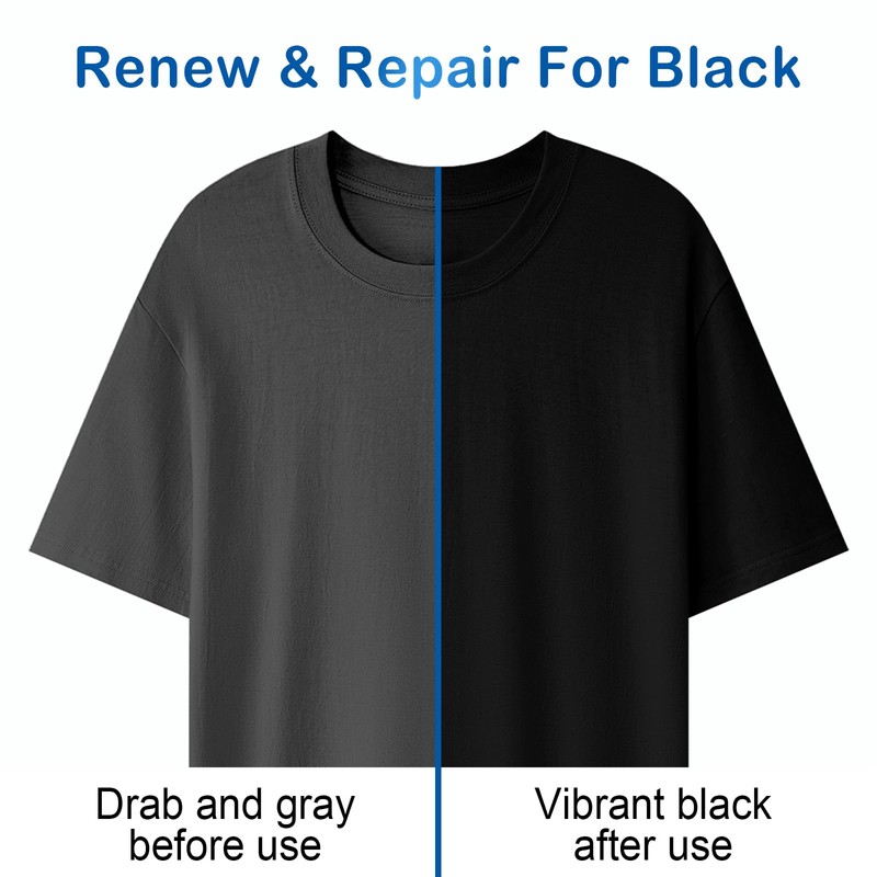 Binbata Black Darkening Sheets, Renew & Repair for Black Faded
