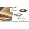 LICHT DISCOUNT LED Recessed Spotlight Black Swivelling 230 V 4.5
