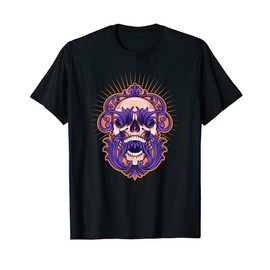 Angry Skull Frame Vintage Ornaments Grunge Fairycore T-Shirt