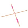 2pcs 31.5in Length Yoga Training Stick Beechwood Open Shoulder Back