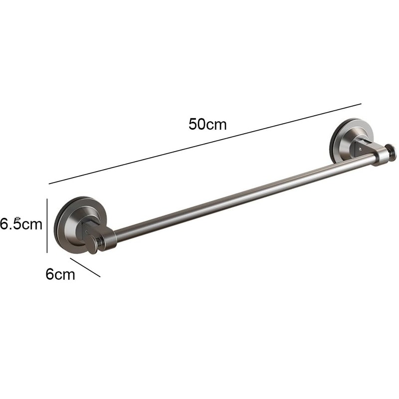 HHWRT Suction Hand Towel Bar, Powerful Suction Cup Towel Rack,