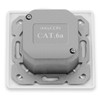 deleyCON 2x CAT6a Universal Network Sockets - 1x RJ45 Port
