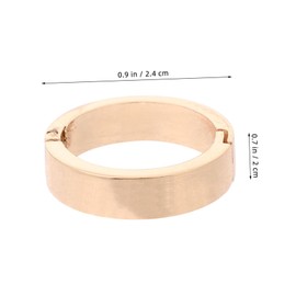 Operitacx 10 Stück Kleine Zinklegierungs-binderringe, Zu Öffnende Bindeverschlüsse, Kalender, Loseblatt-binderklammern, Papierringe, Zinklegierung, Loseblatt-binderringe