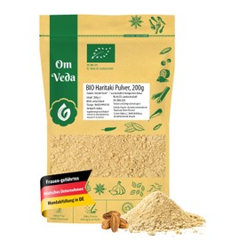 Organic Haritaki Powder | Terminalia Chebula Fruit Powder from India | 100% Pure Organic Quality | Finely Ground | Resealable Aroma Protection Bag (200 g)