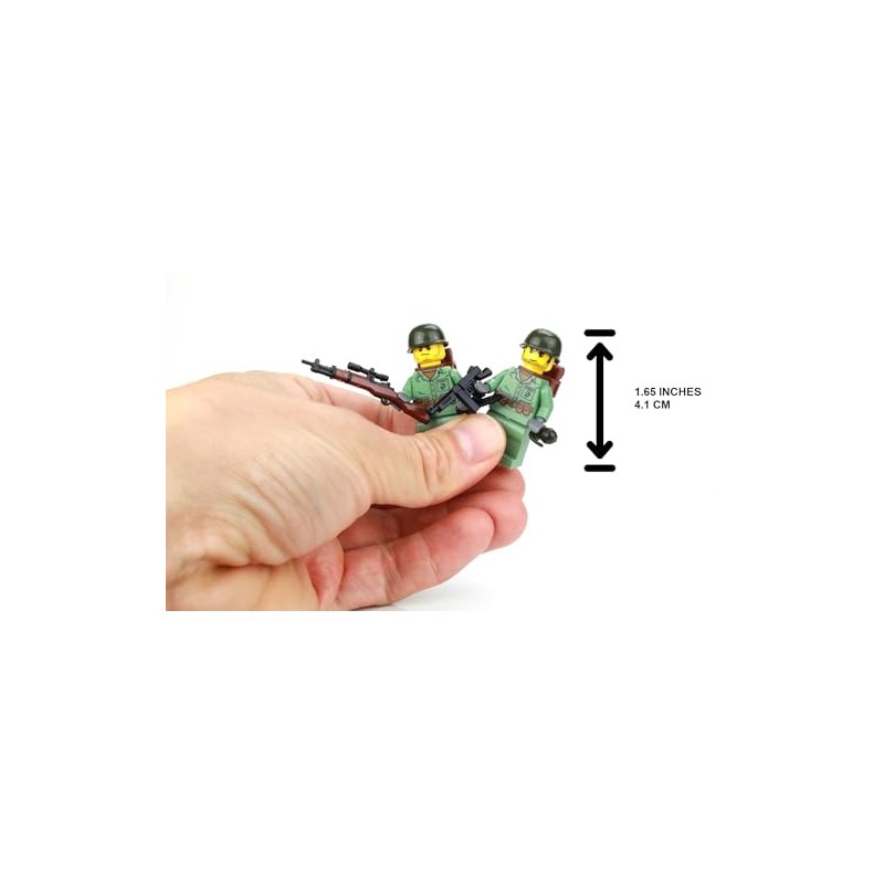 Battle Brick 1.6 Inches Tall Collectible US Marine WW2 Soldiers