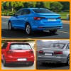 JMTBNO Rear Bumper Diffuser Lip Splitter Shark Fin Carbon For