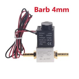 HHJGURBEN Compressor Valve 1/4" Normally Closed Pneumatic Aluminum Solenoid Valve 12V 24V Voltage Suitable for air Water Oil(2V025-Wire-BT-4mm,24V DC)