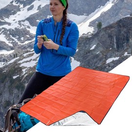 Survival Blanket Reusable | Insulated Blanket for Car Travel | Reflective Tarp 59x83 Inch for Camping Hiking, Car Travel Survival Gear