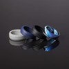 ThunderFit Silicone Wedding Rings for Men Breathable Airflow Inner Grooves,