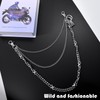 3-Layer Pants Chain for Men Women Trousers Pocket Belt Wallet