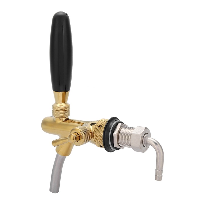 G5/8 Chrome Plating Stainless Steel Adjustable Beer Dispenser Tap Faucet