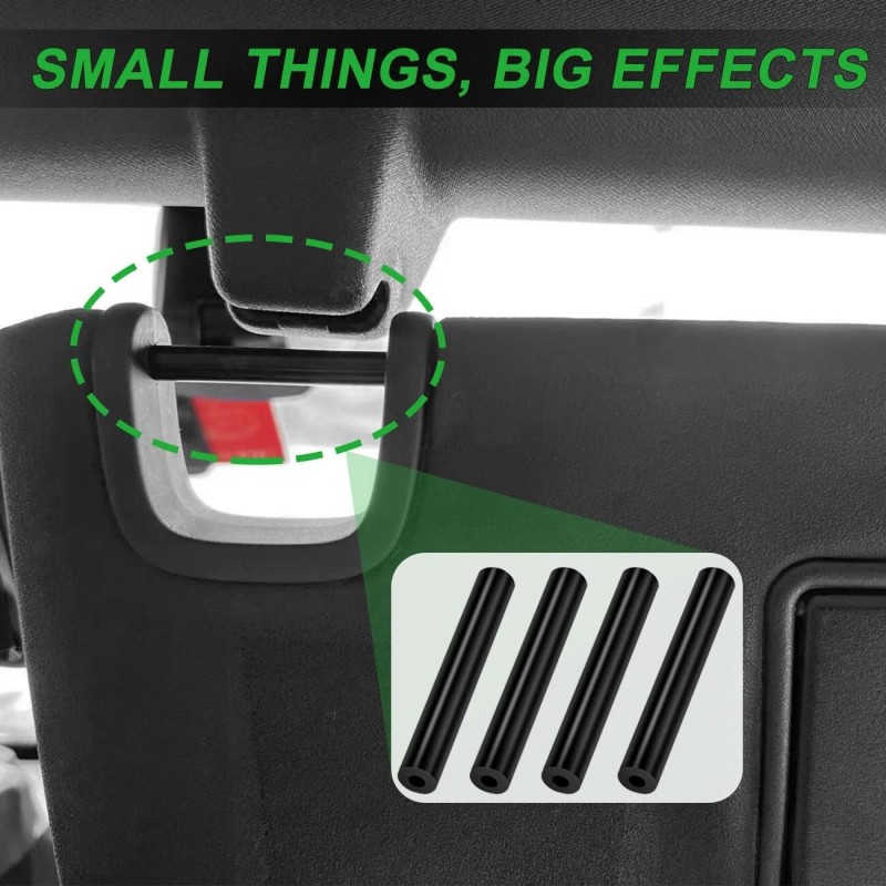 ROMASO 4Pcs Sun Visor Repair Kit for 2007-2017 JEEP WRANGLER