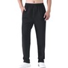Zoulee Men's Casual Cotton Jogger Sweatpants Zipper Front Pants Style