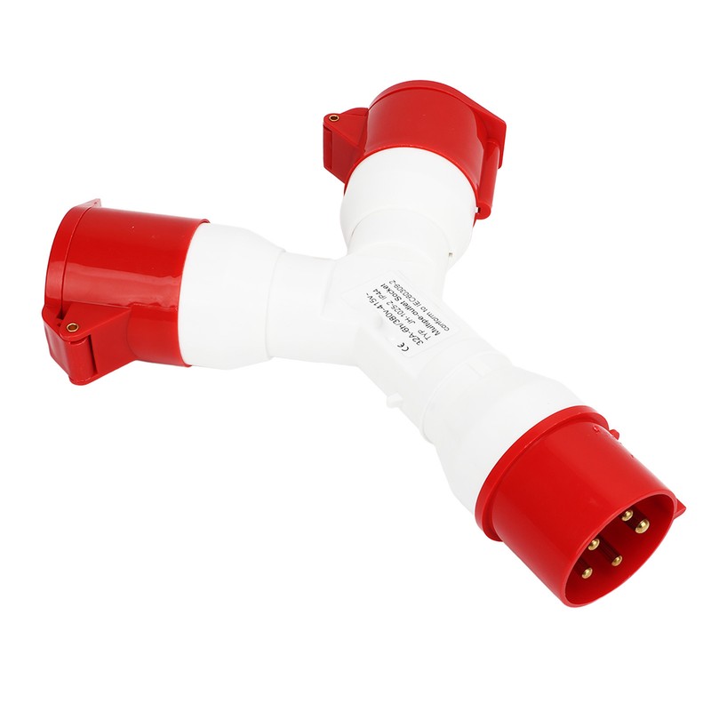Y Shaped Industrial Plug IP44 Waterproof Industrial Socket Connector Site