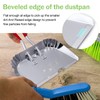 TOP DOG Metal Dustpan 17”, Aluminum Dust Pans Heavy Duty