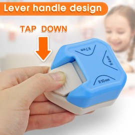 Corner Rounder Punch,Round Corner Trimmer Cutter for Card Making Photo Paper Laminating Scrapbook Pouches (4mm/ 7mm /10mm,3 in 1)