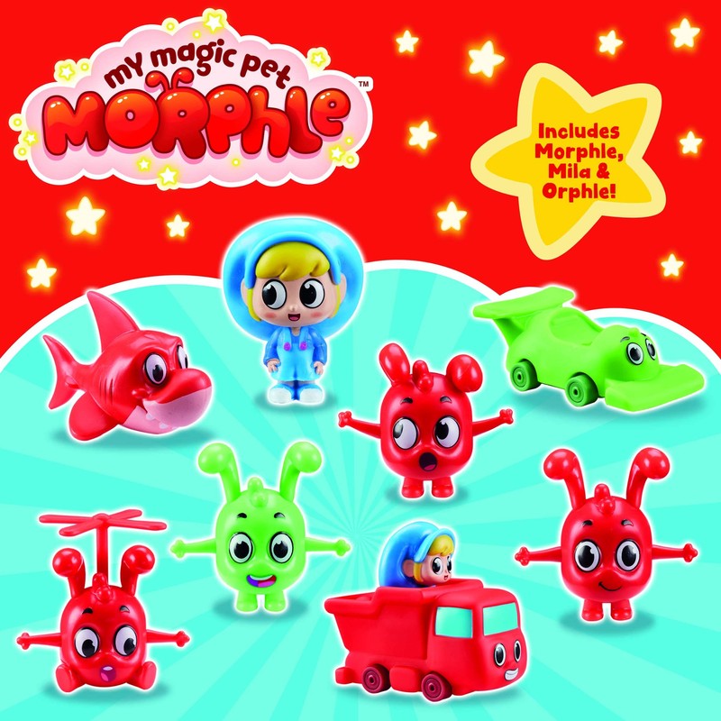 Mega Morphle Figure & Vehicle Pack, preschool scaled figures, push